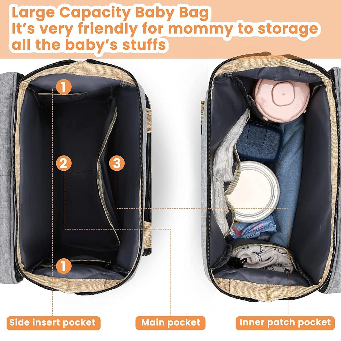 Sac à langer portatif | Berceau de voyage BabyNappy™ - bebedamours